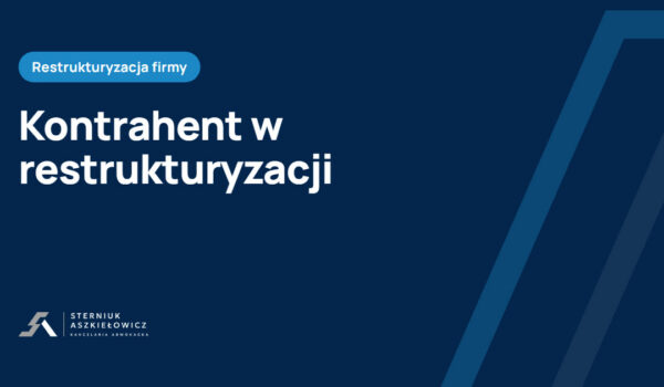 kontrahent w restrukturyzacji, niezapłacone faktury