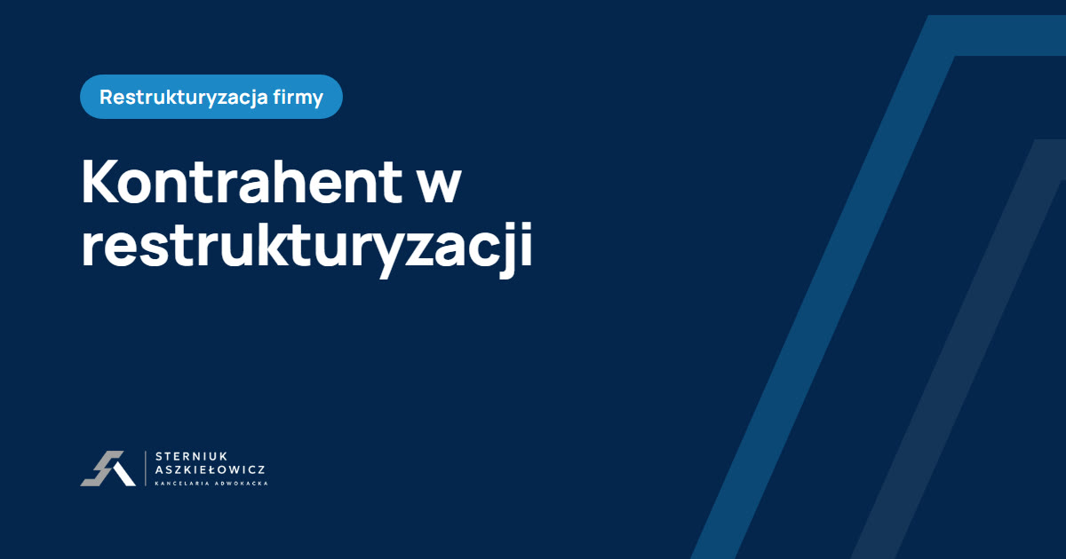 kontrahent w restrukturyzacji, niezapłacone faktury