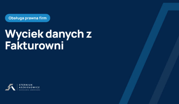 wyciek danych z Fakturowni i zgłoszenie do UODO