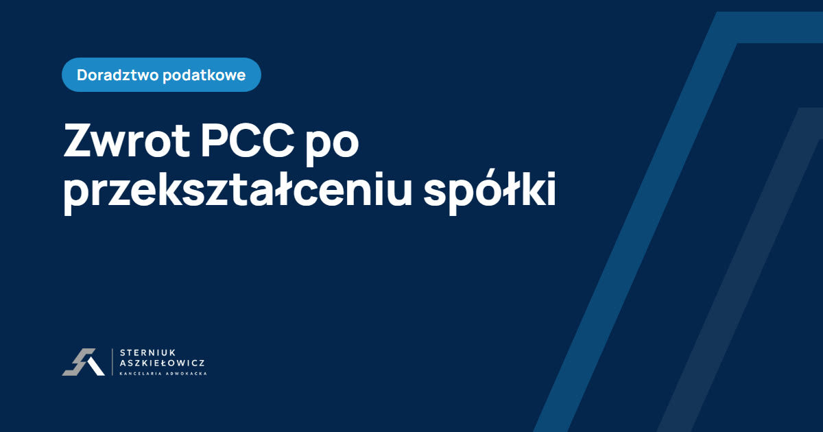 zwrot PCC po przekształceniu spółki, wyrok TSUE C-197/25
